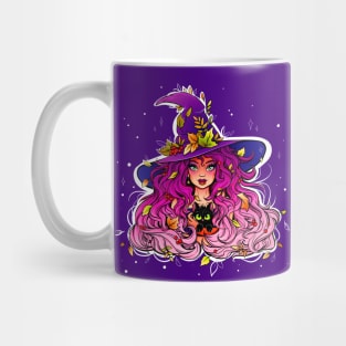 Cute Halloween Autumn Witch Mug